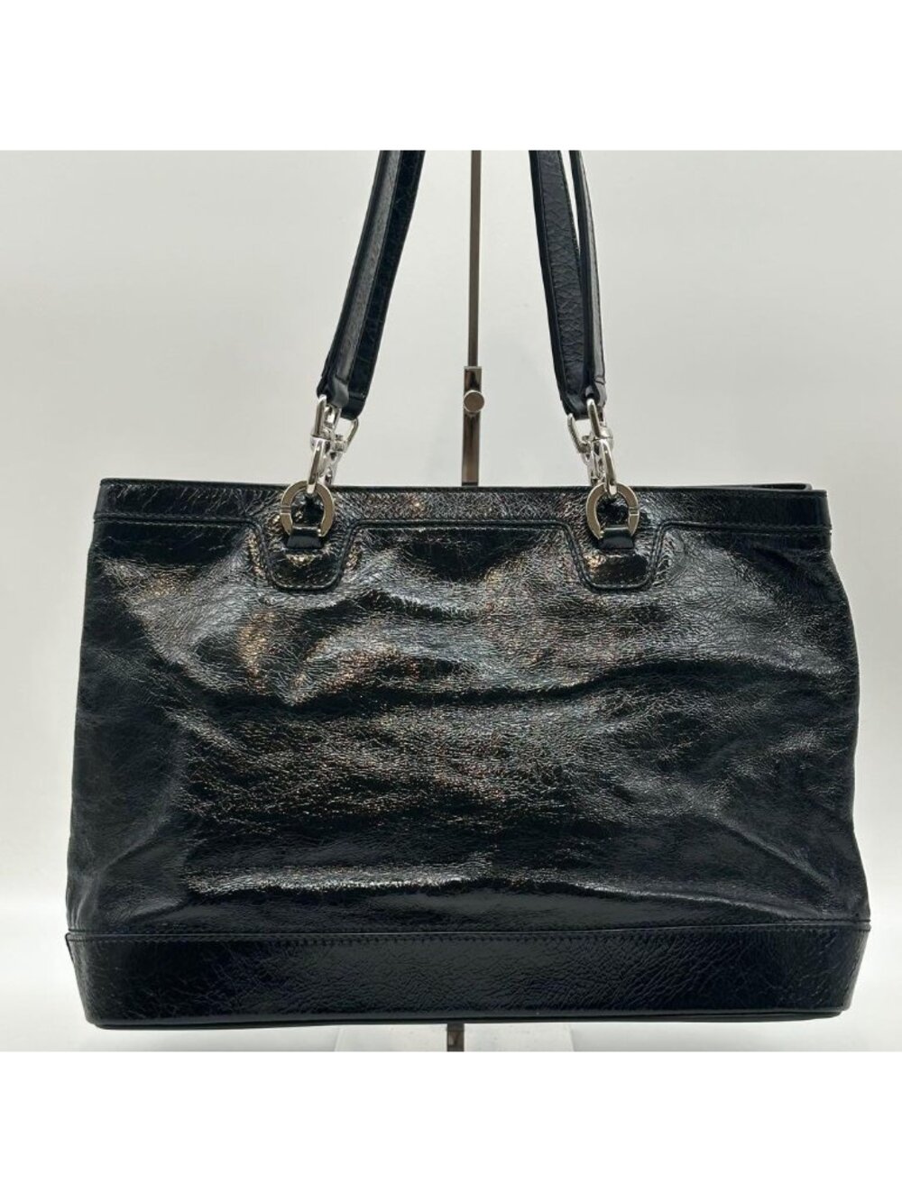 Celine Triomphe Leather Tote Black - Picture 3 of 15